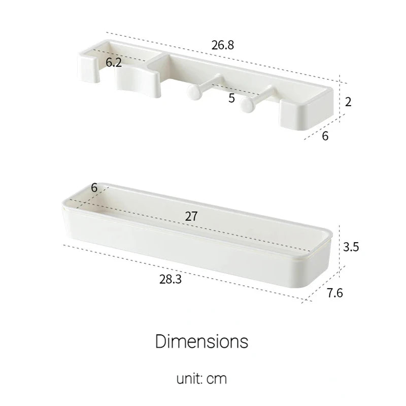 Wall-Mounted Umbrella Rack - Modern Entryway Organizer