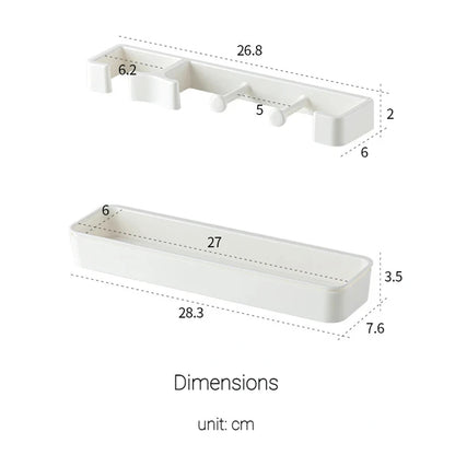 Wall-Mounted Umbrella Rack - Modern Entryway Organizer