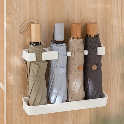 Wall-Mounted Umbrella Rack - Modern Entryway Organizer